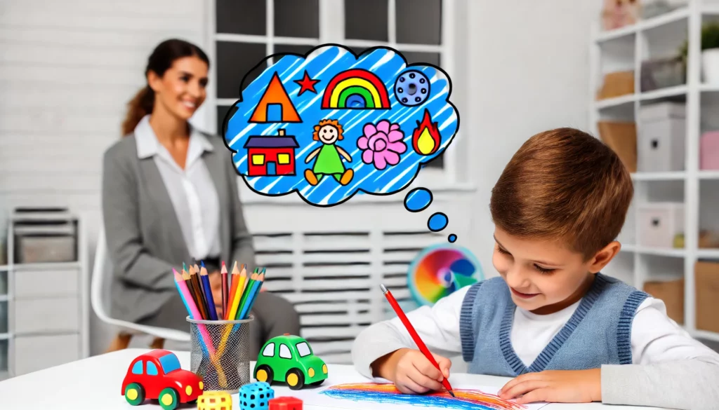 מנתחת התנהגות לילדים באמצעות אבחון ציורי ילדים